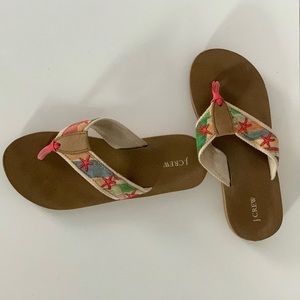 JCrew Starfish Flip Flops